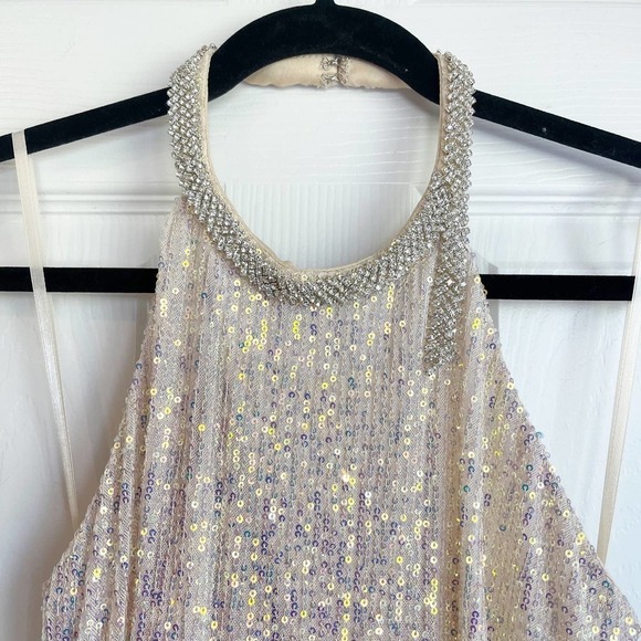 Mac Duggal Beaded Sleeveless High Neck Column Gown Women’s Size 6 - Picture 10 of 12